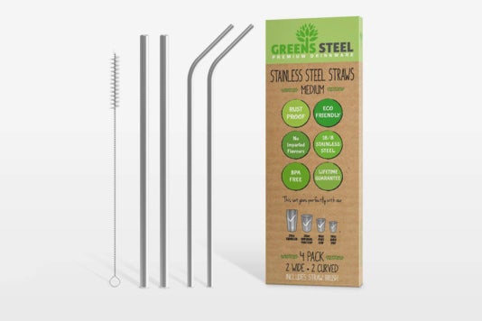 Stainless Steel Straw Set.